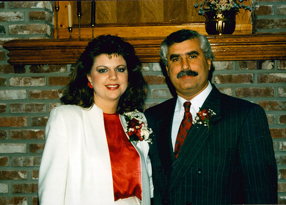 MIKE AND GWEN WEDDING 18 1990