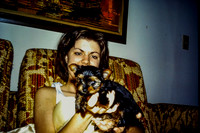 GWEN WITH PUPPY 1978