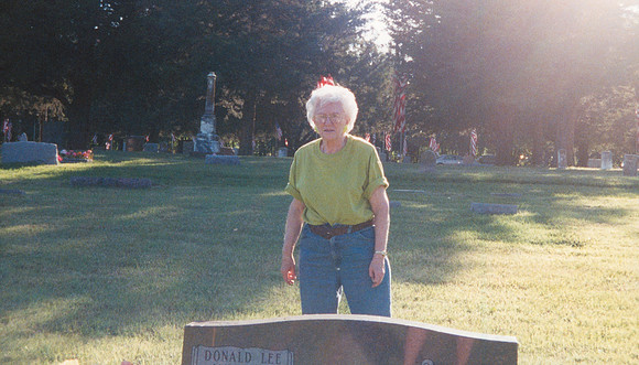 MAXINE LARSON BY DON'S GRAVE 2000