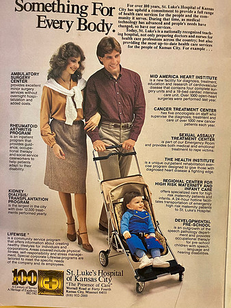 JEREMY IN AD FOR ST LUKES 1982