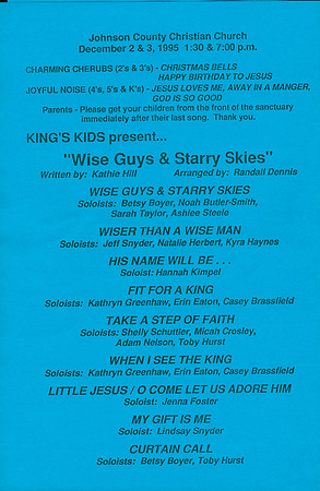 WISE GUYS AND STARRY NIGHTS 2 1996