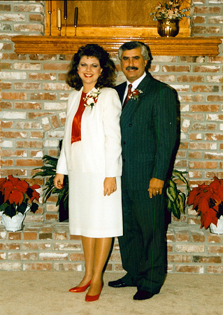 MIKE AND GWEN WEDDING 15 1990
