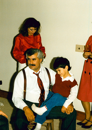MIKE AND GWEN WEDDING 10 1990