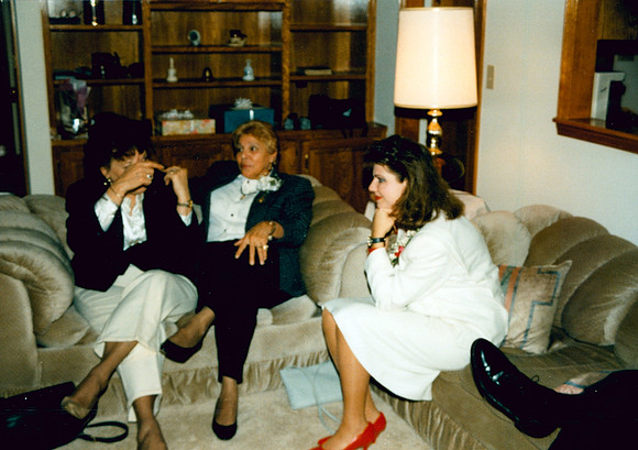 MIKE AND GWEN WEDDING 6 1990